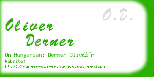 oliver derner business card